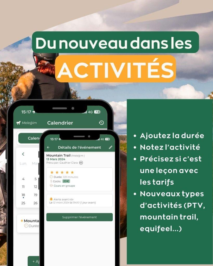 suivre activités chevaux