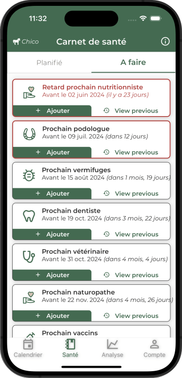 carnet de santé cheval appli gratuite